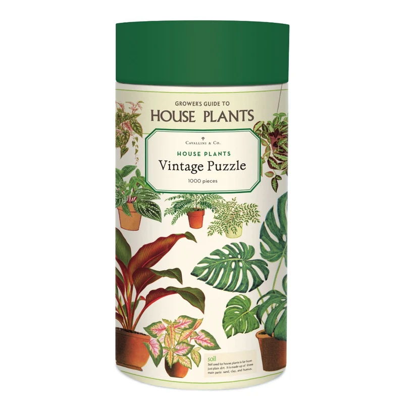 House Plants 1000 Pc Tube Puzzle