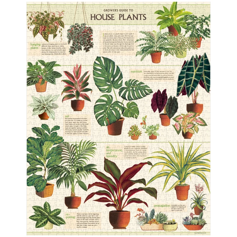 House Plants 1000 Pc Tube Puzzle