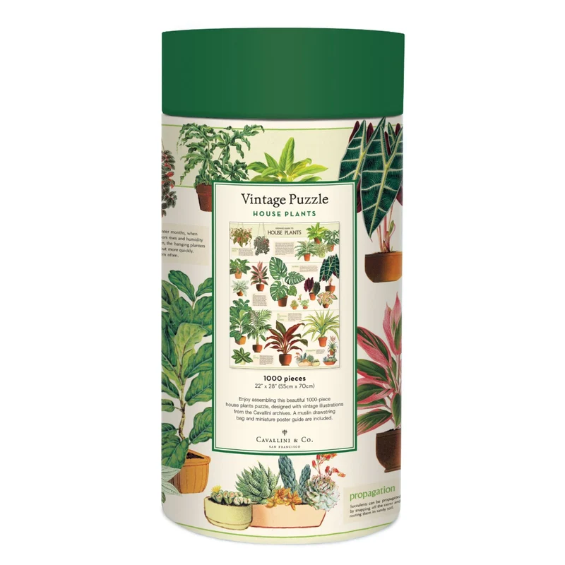 House Plants 1000 Pc Tube Puzzle