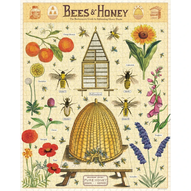 Bees & Honey 1000 Pc Puzzle