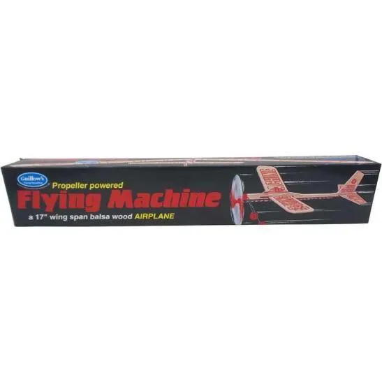 Flying Machine Balsa Wood Plane 17" wingspan USA