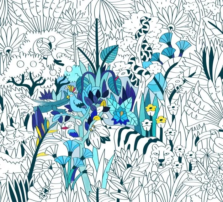 XXL Tropical REALLY big Rolled Coloring Poster
