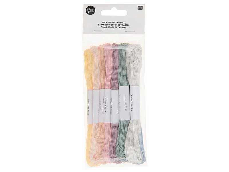 Lot de 10 Fils à broder – Set pastel