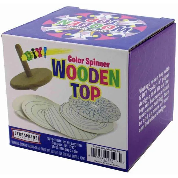 Spinning Top With 6 coloring discs