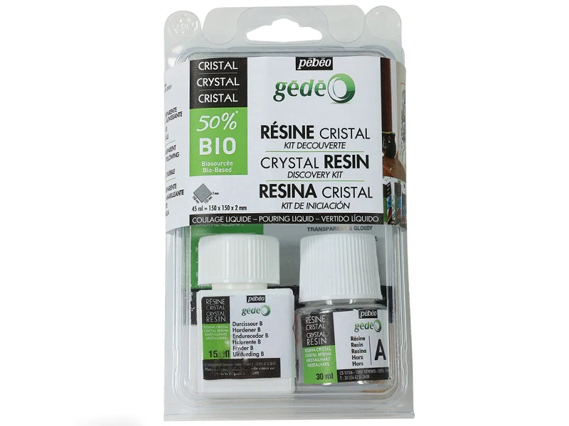 Kit découverte résine cristal bio – 45 mL