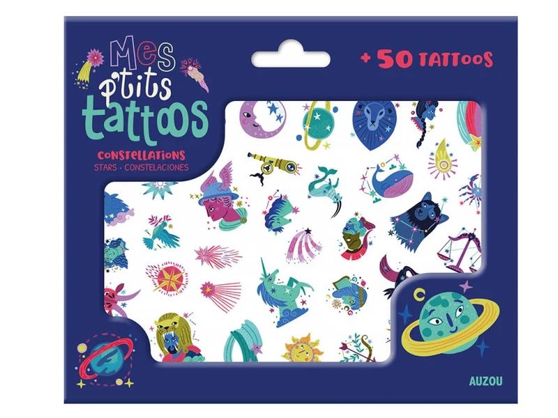 Mes P'Tits Tattoos - Constellations - Auzou