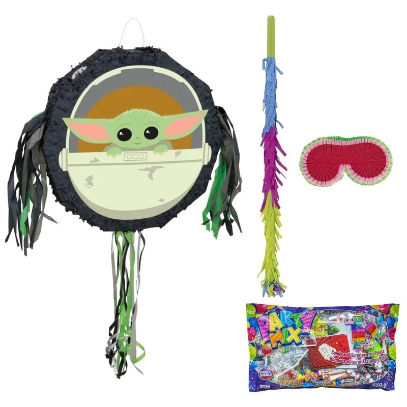Star Wars The Mandalorian Grogu Piñata Birthday Party Kit