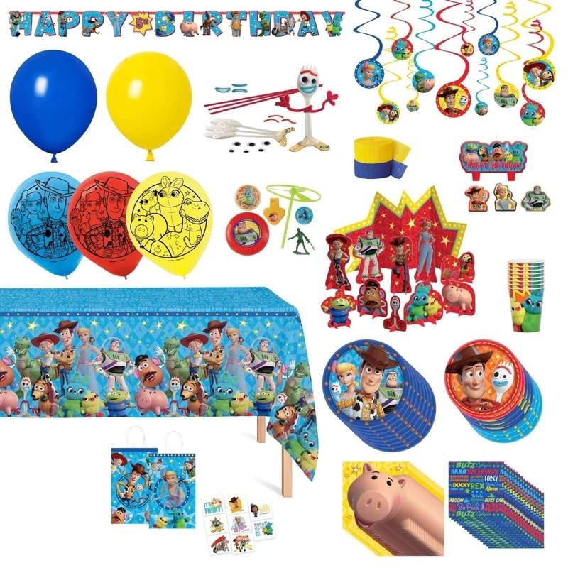 Toy Story Ultimate Birthday Party Supplies Kit, 8 Guests