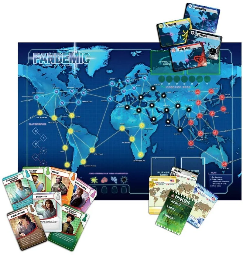 Pandemic cooperative board game