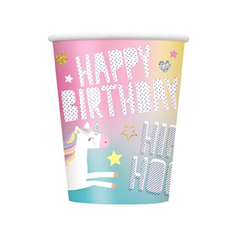 Unicorn Galaxy Ultimate Birthday Party Supplies Kit, 8 Guests