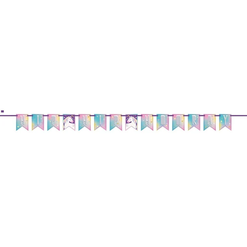 Unicorn Galaxy Basic Decoration Birthday Party Supplies Kit
