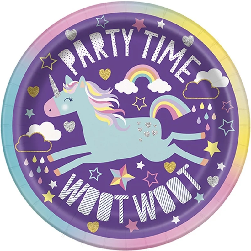 Unicorn Galaxy Standard Birthday Party Supplies Kit, 8 Guests