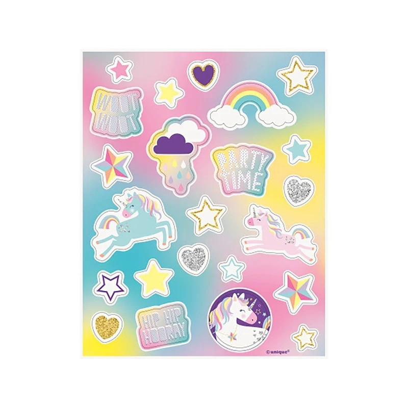 Unicorn Galaxy Standard Birthday Party Supplies Kit, 8 Guests