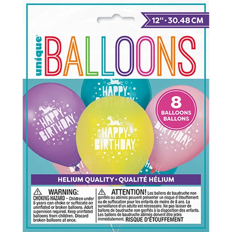 Unicorn Galaxy Standard Birthday Party Supplies Kit, 8 Guests