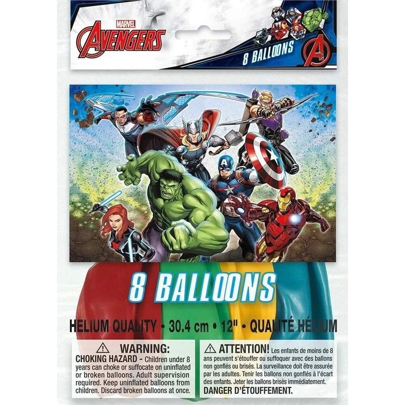 Marvel Avengers Standard Birthday Party Supplies Kit, 8 Guests
