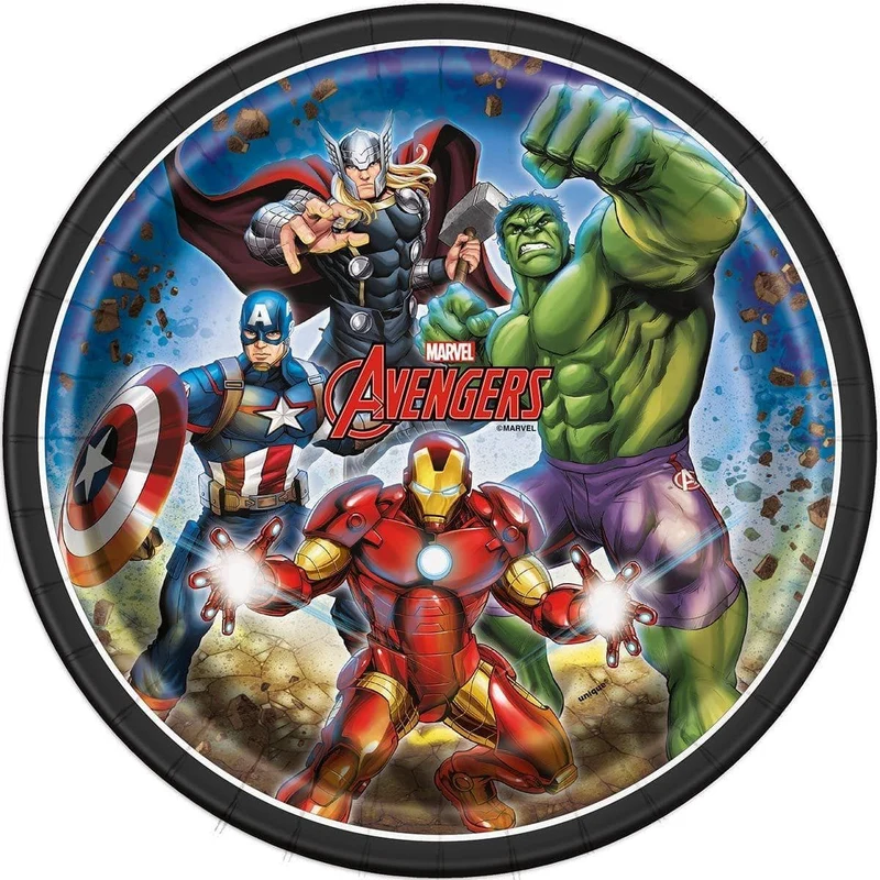 Marvel Avengers Ultimate Birthday Party Supplies Kit, 8 Guests