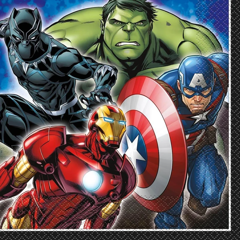 Marvel Avengers Ultimate Birthday Party Supplies Kit, 8 Guests
