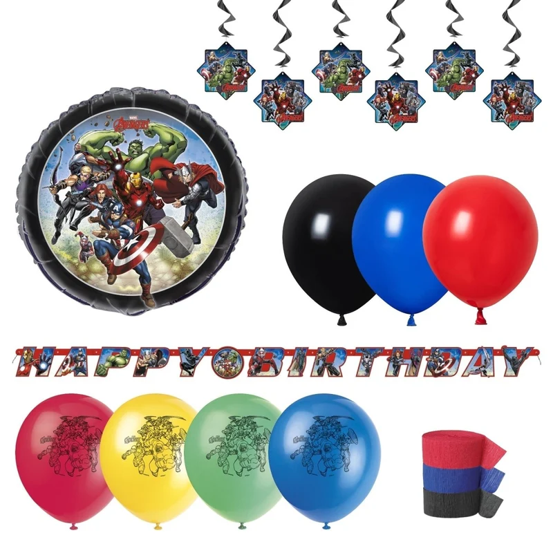 Marvel Avengers Basic Decoration Party Supplies Kit