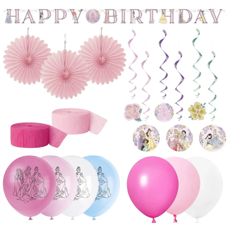 Disney Princesses Basic Decoration Party Supplies Kit