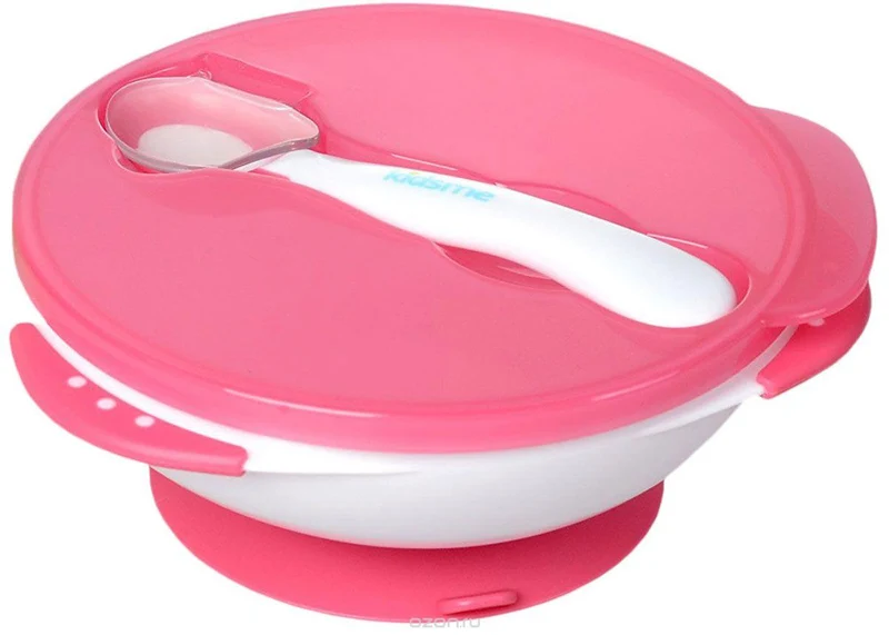 Suction Bowl Set Pink / Bol à ventouse rose