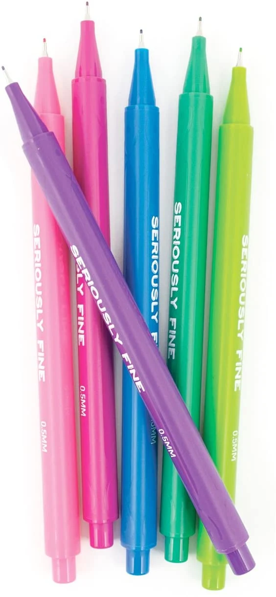 Seriously Fine Felt Tip Markers - Set of 36