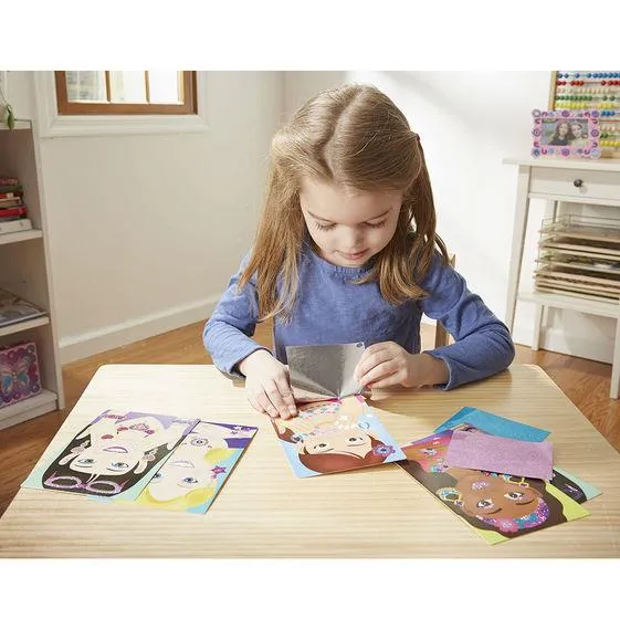 Melissa & Doug Mess-Free Glitter Glamour Faces / Maquillage glamour scintillant sans dommage