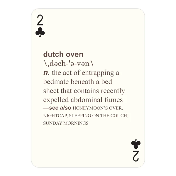 52 Farts Playing cards