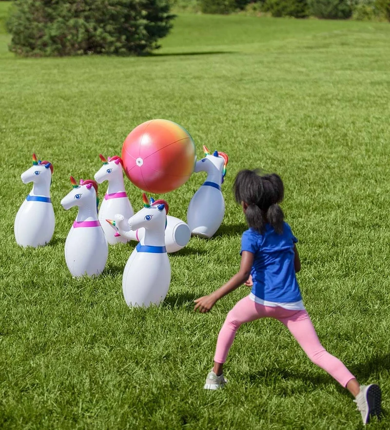 Inflatable Unicorn Bowling