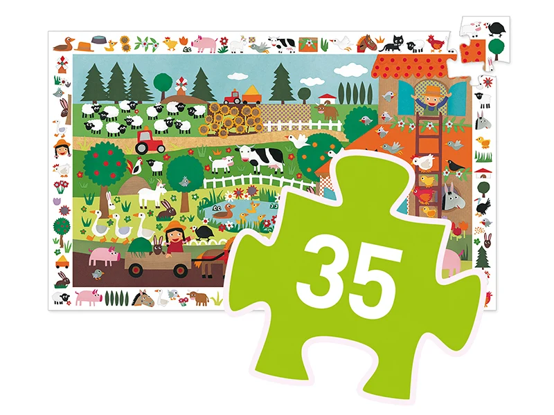 Puzzle La ferme - 35 pcs - FSC MIX