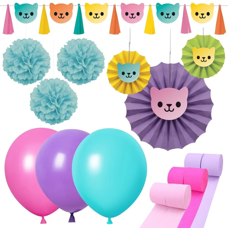 Gabby's Dollhouse Basic Decoration Birthday Party Supplies Kit