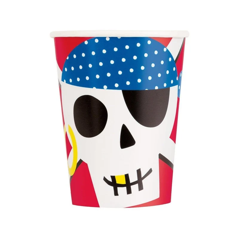 Ahoy Pirate Ultimate Birthday Party Supplies Kit, 8 Guests