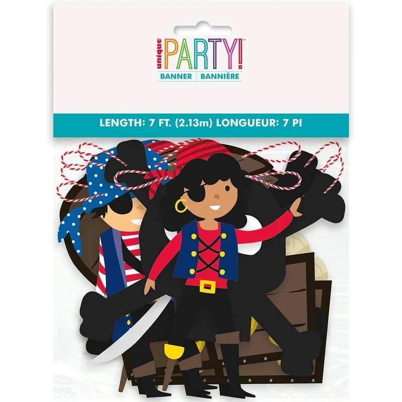 Ahoy Pirate Ultimate Birthday Party Supplies Kit, 8 Guests