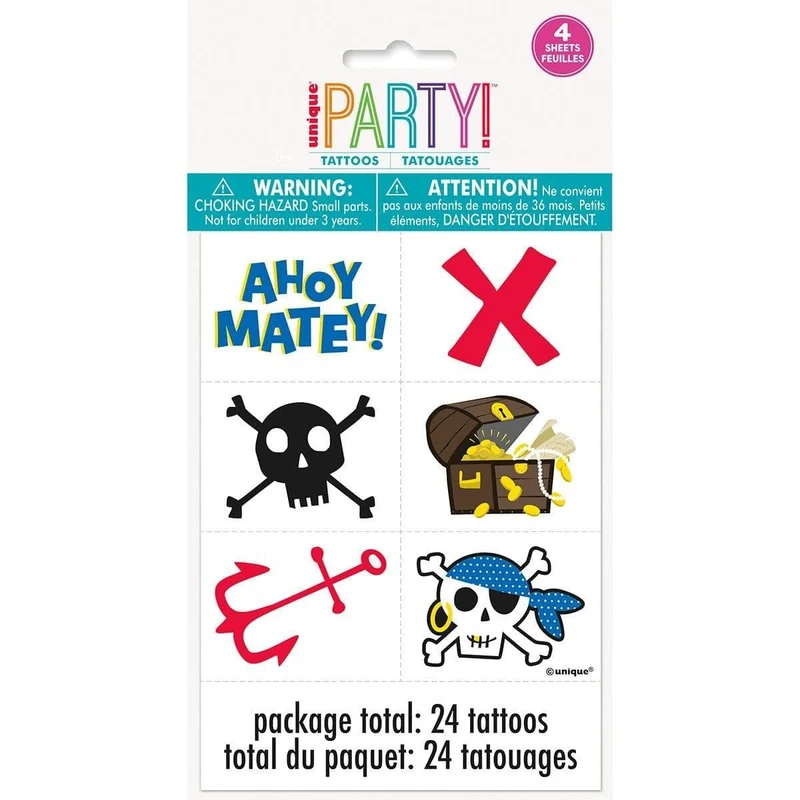 Ahoy Pirate Ultimate Birthday Party Supplies Kit, 8 Guests