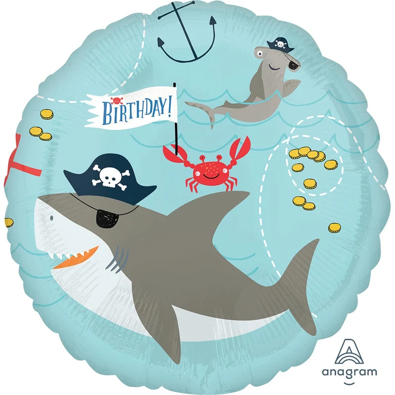 Ahoy Pirate Ultimate Birthday Party Supplies Kit, 8 Guests