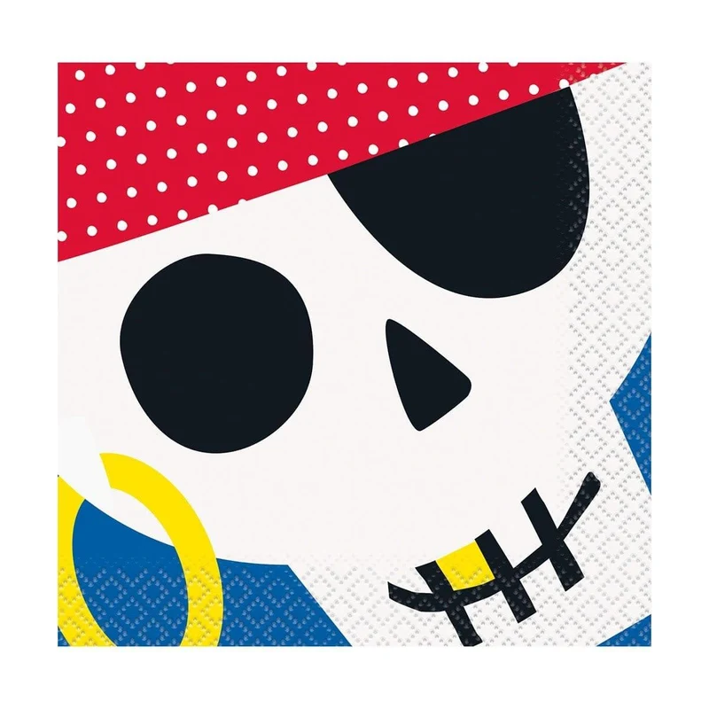 Ahoy Pirate Standard Birthday Party Supplies Kit, 8 Guests
