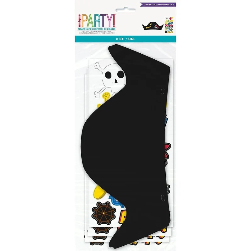 Ahoy Pirate Standard Birthday Party Supplies Kit, 8 Guests