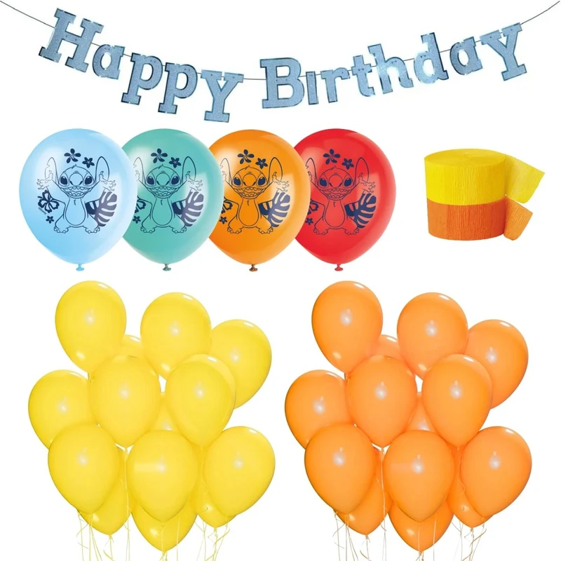Stitch Basic Decoration Birthday Party Supplies Kit