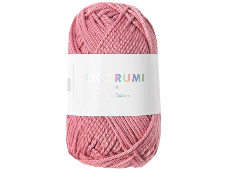 Pelote Ricorumi coton DK - Vieux rose (10)