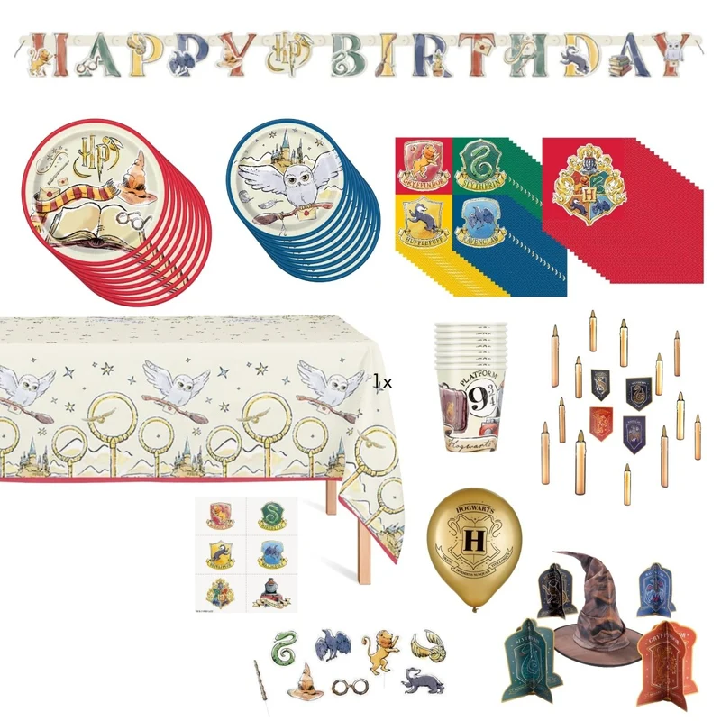 Harry Potter Standard Birthday Party Supplies Kit, 8 Guests