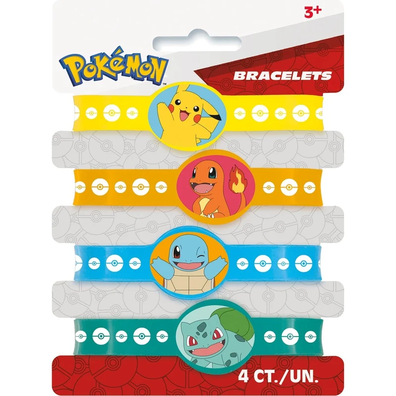 Pokémon Stretchy Bracelets, 4 Count