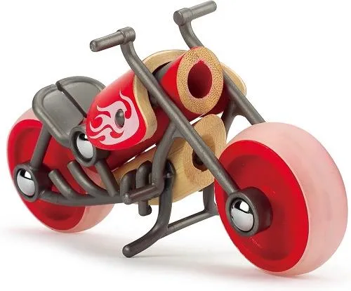 Hape Bamboo Motorcycle E-Chopper / Moto électrique Bamboo