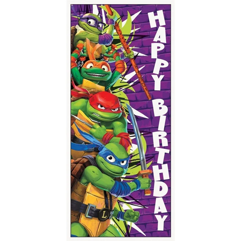Ninja Turtles Standard Birthday Party Supplies Kit, 8 Guests