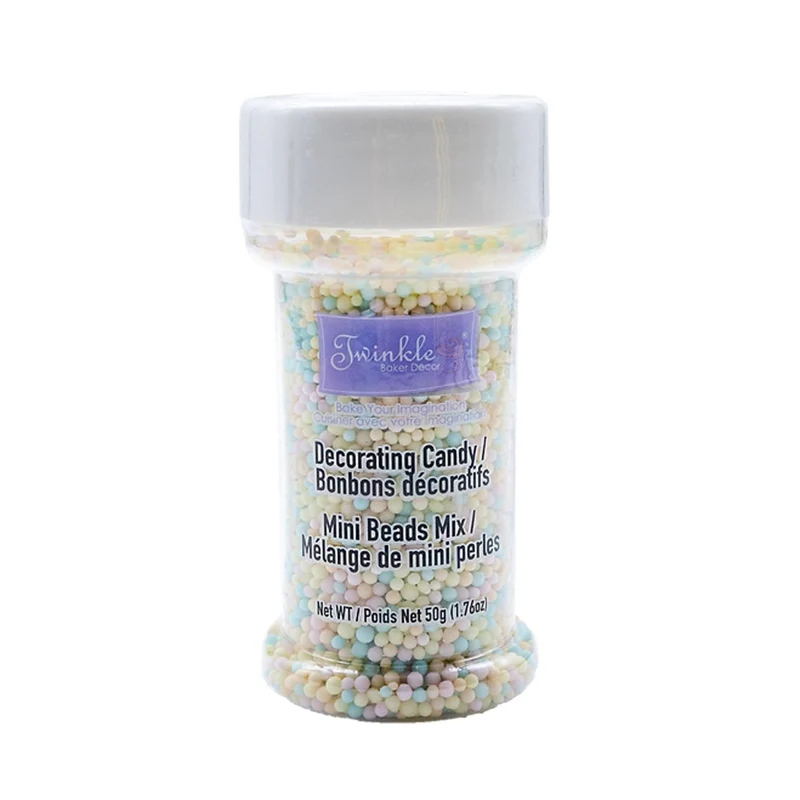 Easter Pastel Decorating Candy Mini Sprinkle Beads Mix, 30g, 1 Count