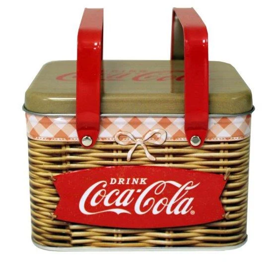 Coca-Cola Tin Picnic Basket / Panier de pique-nique en métal