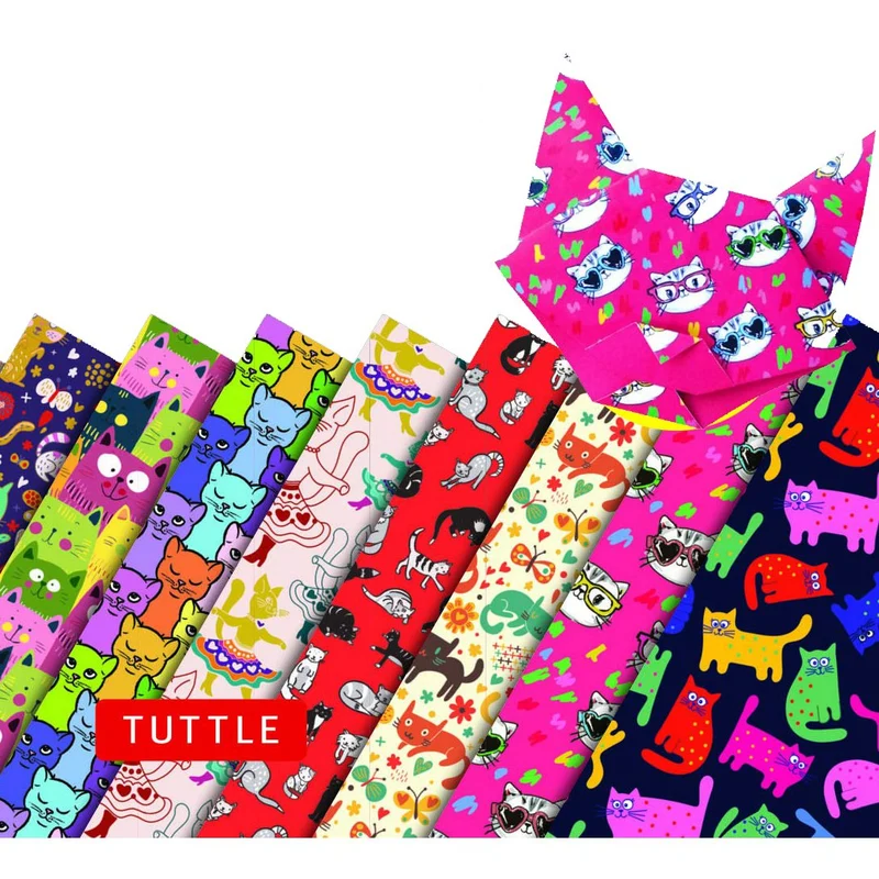 Origami Paper Sheets - Cat Patterns