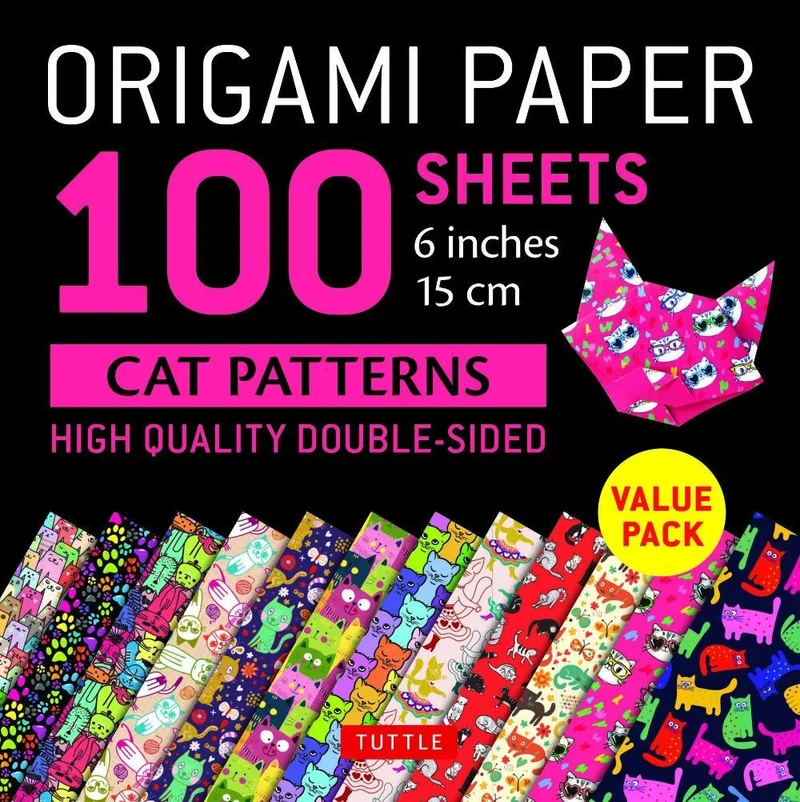 Origami Paper Sheets - Cat Patterns