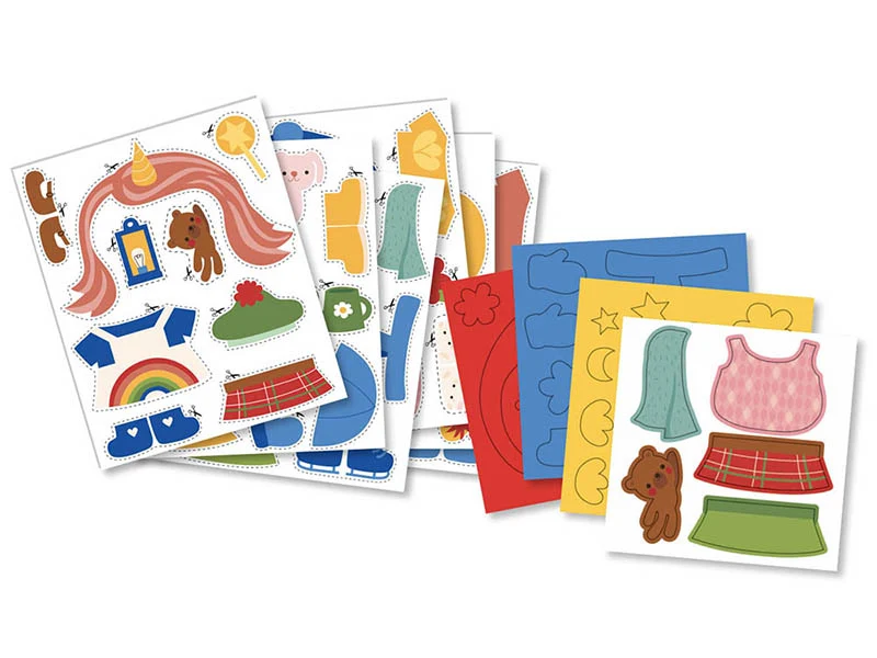 Coffret créatif - mon atelier de collage - j'habille mes animaux - Auzou