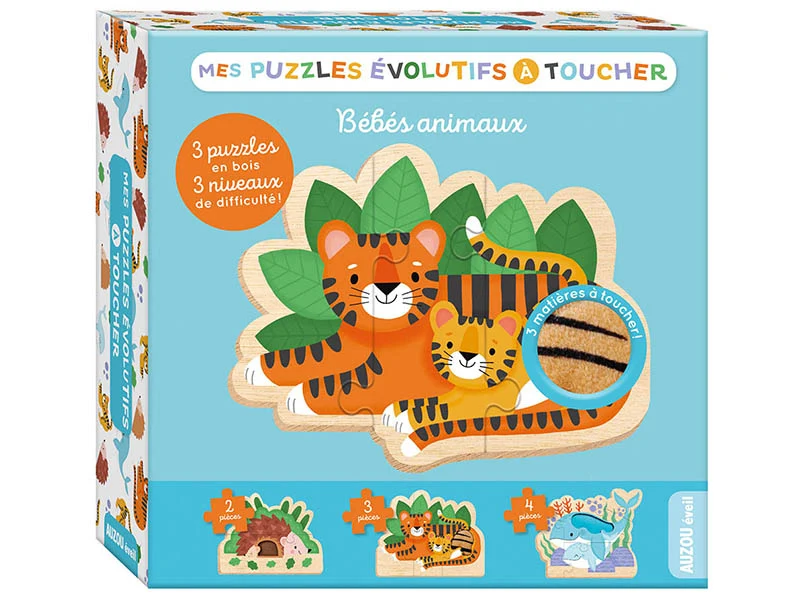 Mes puzzles évolutifs à toucher - maman et bébé - Auzou