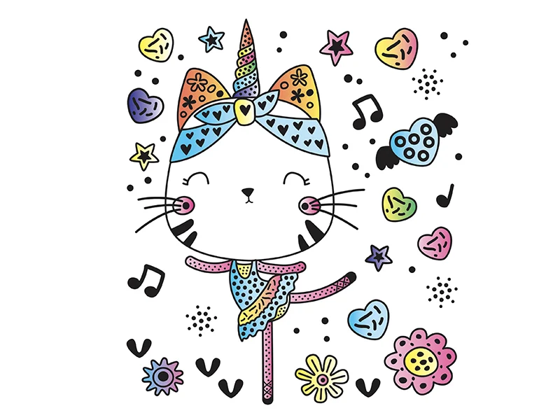 Mes tableaux en peinture magique - Caticorns