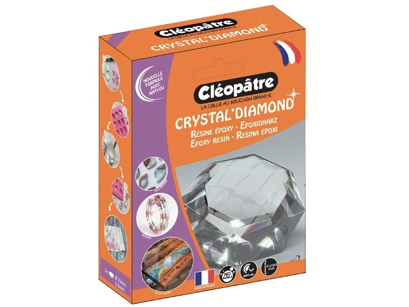 Résine d'inclusion "Crystal'Diamond" 720 mL - transparent*Cléopatre*